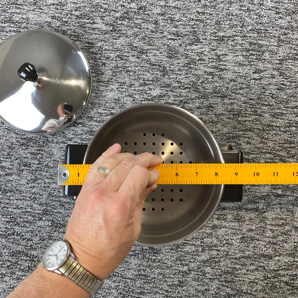 Farberware 3 Qt Stainless Steel Saucepan Steamer Insert Lid 24C Impact Bonded